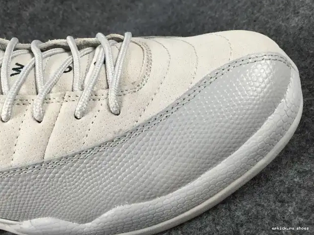 Rep Low 12 Jordan Air Grey 308317-002 Suede 0501
